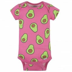 Gerber® 6-Pack Baby Bananas & Pink Avocados Onesies® Bodysuits