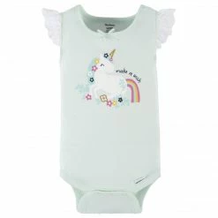 Gerber® 4-Pack Baby Girls Unicorn Tank Onesies® Bodysuits See What's New