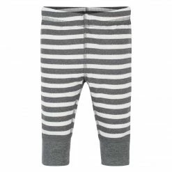Gerber® 3-Pack Baby Neutral Stripe, Gray, & Black Pants