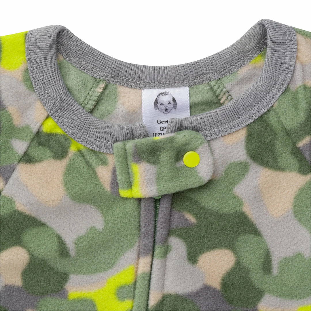 Outlet 😍 Gerber® BabyPreemie - 24M 2-Pack Baby & Toddler Boys Camo Fleece Pajamas 🤩 3 Gerber® BabyPreemie - 24M 2-Pack Baby & Toddler Boys Camo Fleece Pajamas
