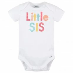 Gerber® Baby Girl "Little Sis" Short Sleeve Onesies® Bodysuit