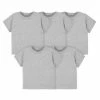 Gerber® BabyPreemie - 24M 5-Pack Baby & Toddler Heather Grey Premium Short Sleeve Tees