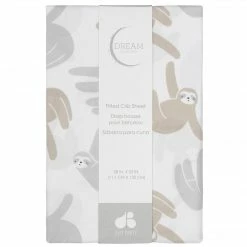Just Born By Gerber® Neutral Sloth Ombre Printed Sheet