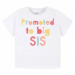 Gerber® Baby & Toddler Girl "Promoted To Big Sis" Short Sleeve Tee