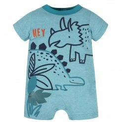 Gerber® 2-Pack Baby Boys Dino Blues Rompers See What's New