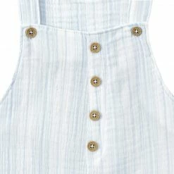 Gerber® Kids Infant & Toddler Neutral Striped Gauze Shortall BabyPreemie - 24M