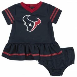 NFL Houston Texans Baby Girls Dress And Diaper Cover Set BabyPreemie - 24M
