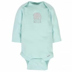 Gerber® 6-Pack Baby Neutral Animals Long Sleeve Onesies® Bodysuits BabyPreemie - 24M