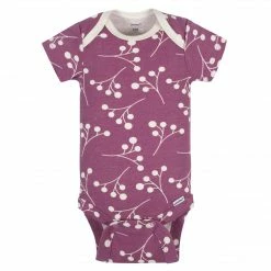 Gerber® 5-Pack Baby Girls Comfy Stretch Ducklings Short Sleeve Onesies® Bodysuits