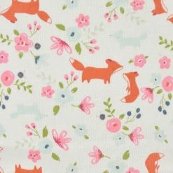 Gerber® BabyPreemie - 24M 3-Pack Baby Girls Sweet Floral Fox Long Sleeve Onesies® Bodysuits