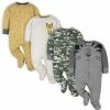 Gerber® BabyPreemie - 24M 4-Pack Baby Boys Tiger Sleep N' Plays