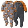 Gerber® 2-Pack Baby Boys Fox Fleece Pajamas