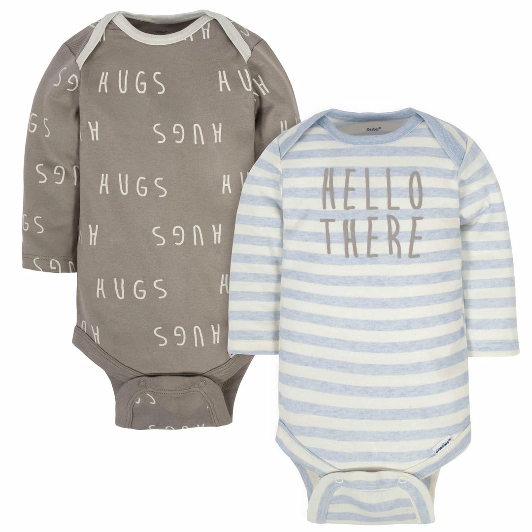 Cheapest 🌟 Gerber® BabyPreemie - 24M 2-Pack Organic Baby Boys Hugs Long Sleeve Onesies® Bodysuits 🧨 1 Gerber® BabyPreemie - 24M 2-Pack Organic Baby Boys Hugs Long Sleeve Onesies® Bodysuits