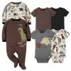 Gerber® 6-Piece Baby Boys Dino Onesies® Bodysuit And Sleep 'N Play Set