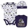 NFL BabyPreemie - 24M Baltimore Ravens 3-Piece Baby Boys Bodysuit, Bib, And Cap Set