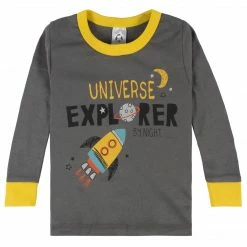 Gerber® See What's New 4-Piece Infant & Toddler Boys Blast Off Snug Fit Cotton Pajamas