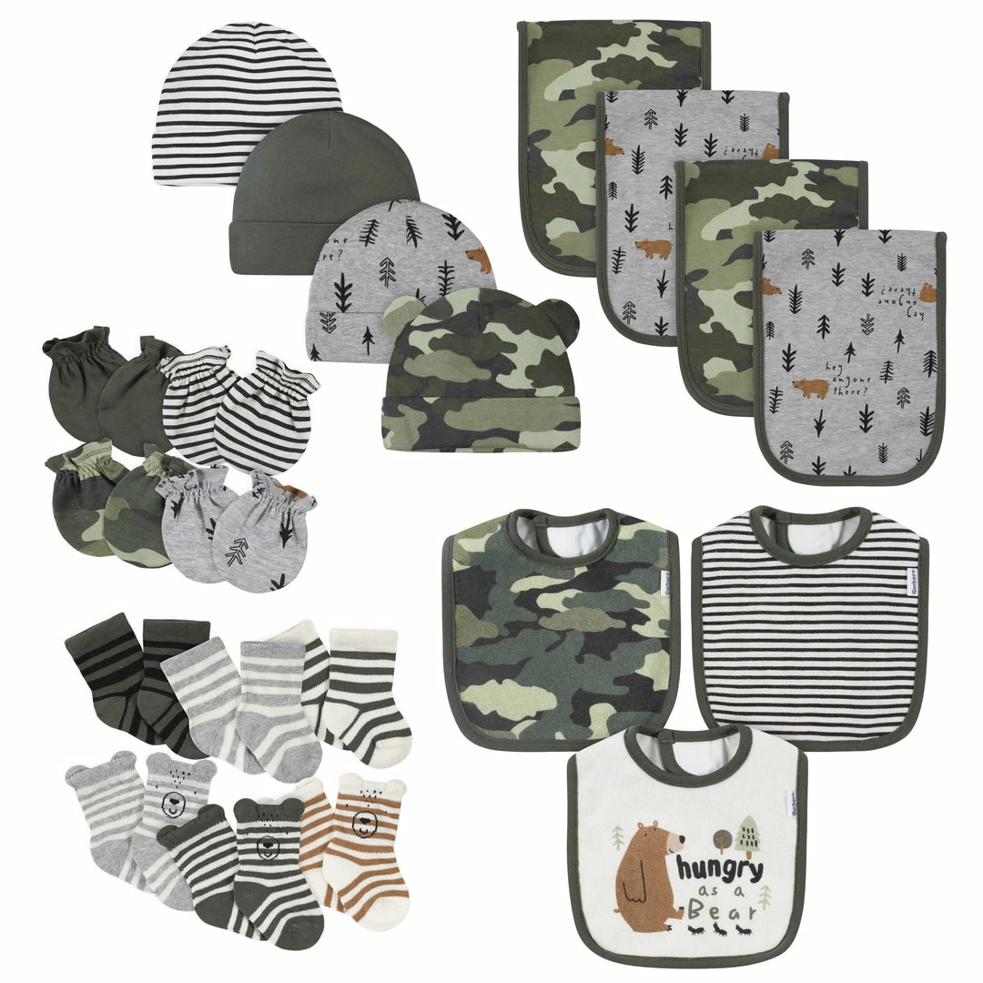 Best Sale 👍 Gerber® BabyPreemie - 24M 21-Piece Baby Boys Bear Terry Bib, Burpcloth, Mittens, Cap And Bootie Sock Set 👏 1 Gerber® BabyPreemie - 24M 21-Piece Baby Boys Bear Terry Bib, Burpcloth, Mittens, Cap And Bootie Sock Set