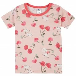 Gerber® See What's New 4-Piece Infant & Toddler Girls Cherry Kisses Snug Fit Cotton Pajamas