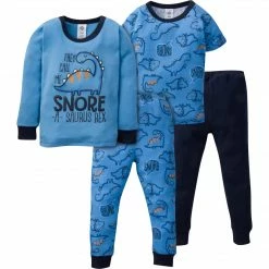 Gerber® 4-Piece Infant & Toddler Boys Dino Snug Fit Cotton Pajamas