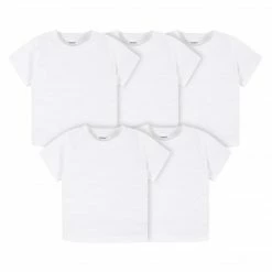 Gerber® BabyPreemie - 24M 5-Pack Baby & Toddler White Premium Short Sleeve Tees