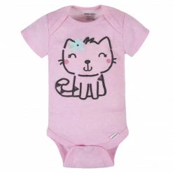 6-Piece Baby Girls Cat Onesies® Brand Bodysuits & Pants Set