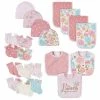 Gerber® 21-Piece Baby Girls Princess Terry Bib, Burpcloth, Mittens, Cap And Bootie Sock Set