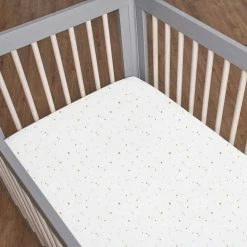 Brand new 🎉 Just Born By Gerber® 3-Piece Baby Neutral Sparkle Fitted Crib Sheets & Crib 👗 Skirt Set ⌛ 13 Just Born By Gerber® 3-Piece Baby Neutral Sparkle Fitted Crib Sheets & Crib Skirt Set