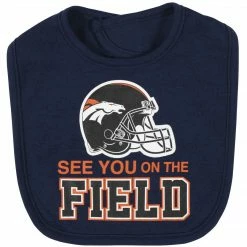 Flash Sale ๐ NFL Denver Broncos 3-Piece Baby Boys Bodysuit, Bib, And Cap Set BabyPreemie - 24M ๐ 8 NFL Denver Broncos 3-Piece Baby Boys Bodysuit, Bib, And Cap Set BabyPreemie - 24M