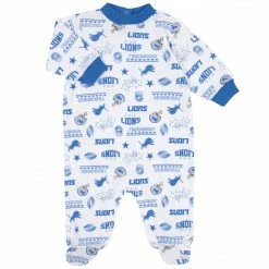 Best Sale ✔️ NFL Detroit Lions 3-Piece Baby Boys Bodysuit, Sleep 'N Play, And Cap Set 🥰 7 NFL Detroit Lions 3-Piece Baby Boys Bodysuit, Sleep 'N Play, And Cap Set