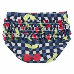 Gerber® 3-Piece Girls Cherry Kisses Swim Bottoms, Rash Guard, & Hat Bundle