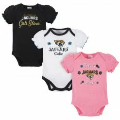 NFL BabyPreemie - 24M Jacksonville Jaguars Baby Girls Short Sleeve Bodysuits