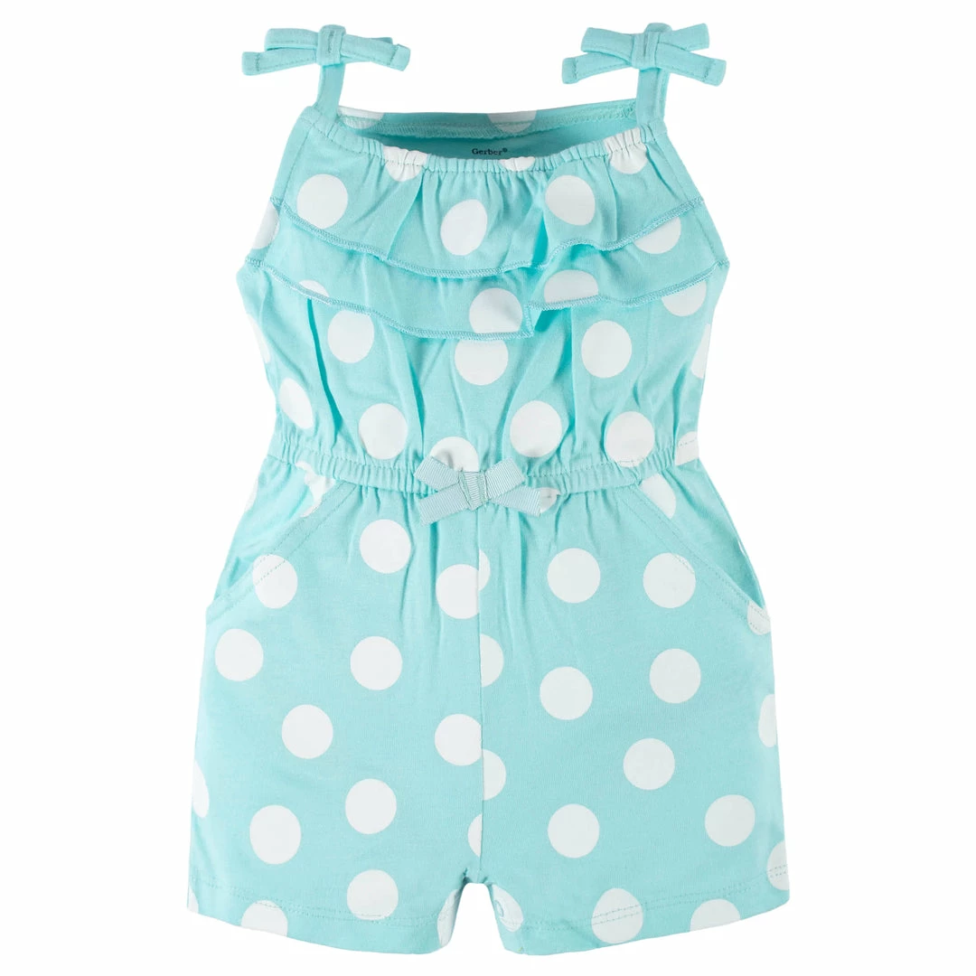 Best Sale 👍 Gerber® See What's New 2-Pack Baby & Toddler 👧 Girls Dots Of Rainbows Tank Rompers 🤩 4 Gerber® See What's New 2-Pack Baby & Toddler Girls Dots Of Rainbows Tank Rompers