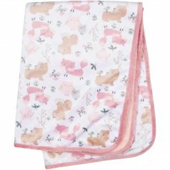 Gerber® BabyPreemie - 24M Girls Woodland Critters Plush Blanket