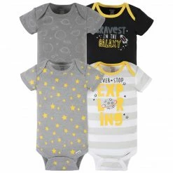 Gerber® 4-Pack Baby Boys Blast Off Short Sleeve Onesies® Bodysuits See What's New
