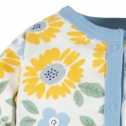 Gerber® 2-Piece Baby Girls Sunny Garden Coverall & Headband Set See What's New