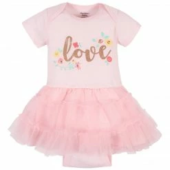 Gerber® Baby Girls Love You Organic Tutu Onesies® Bodysuit