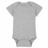 Gerber® Solid Essentials Premium Short Sleeve Onesies® Bodysuit - Light Gray