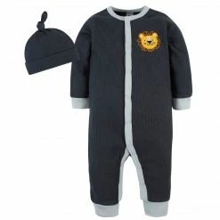 Gerber® BabyPreemie - 24M 2-Piece Baby Boys Roaring Adventure Coverall & Hat Set