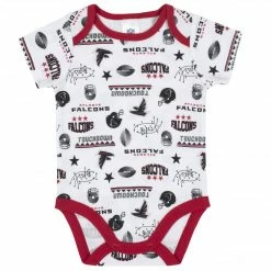 NFL Atlanta Falcons 3-Piece Baby Boys Bodysuit, Bib, And Cap Set BabyPreemie - 24M