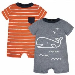 Gerber® 2-Pack Baby Boys Sea Friends Rompers See What's New