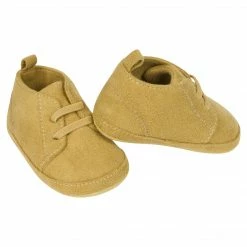 Gerber® BabyPreemie - 24M Baby Boys Taupe Faux Suede High Top Shoes