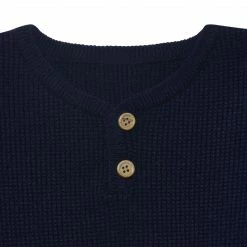 Gerber® Kids Infant & Toddler Boys Blue Henley Sweater
