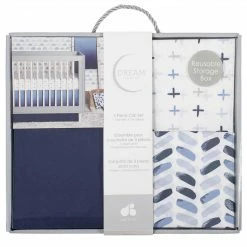 Just Born By Gerber® 3-Piece Blue Ombre Mini Set Bedding
