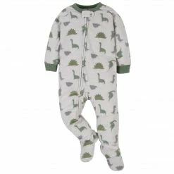Gerber® BabyPreemie - 24M 2-Pack Baby Boys Camo & Dino Fleece Pajamas