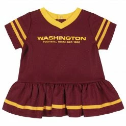 NFL BabyPreemie - 24M 2-Piece Baby Girls Washington Dress & Diaper Cover Set