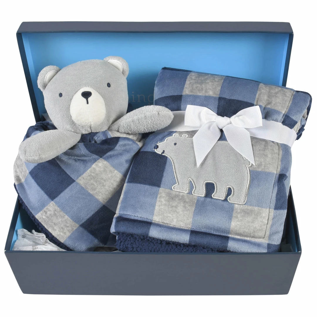 Best Pirce 🎉 Gerber® 2-Piece Baby & Toddler Boys Bear Blanket & Security Blanket Set 🎉 1 Gerber® 2-Piece Baby & Toddler Boys Bear Blanket & Security Blanket Set