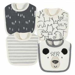Gerber® BabyPreemie - 24M 4-Pack Baby Boys Bear Bibs