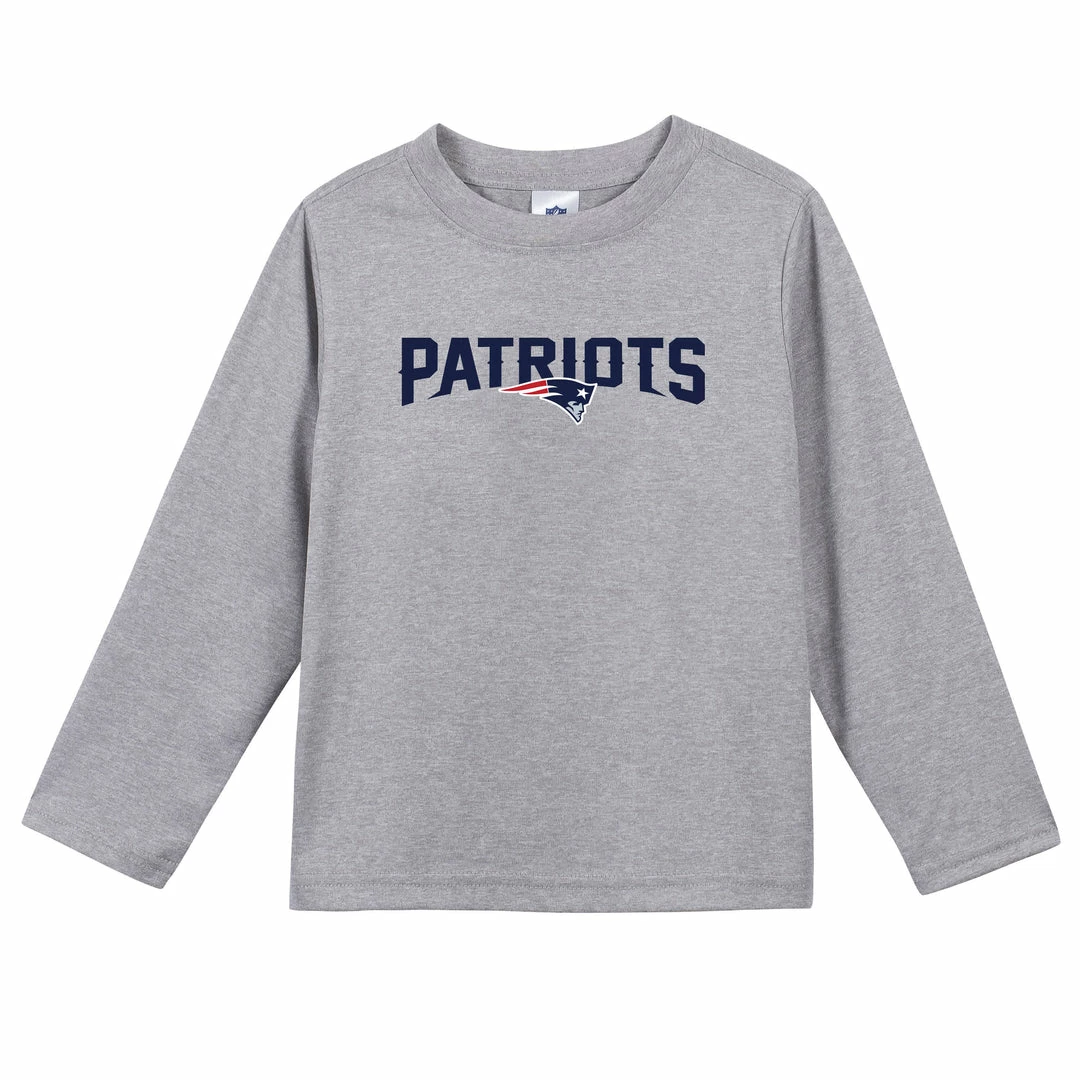Budget ๐ NFL New England Patriots Toddler Boys Long Sleeve Tee ๐ Shirt Toddler2T - 5T ๐ 1 NFL New England Patriots Toddler Boys Long Sleeve Tee Shirt Toddler2T - 5T