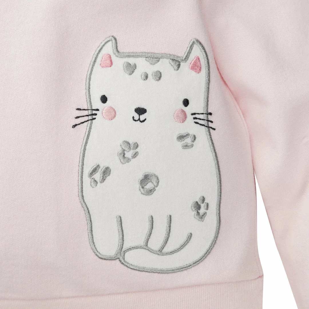 Buy ✨ Gerber® 3-Piece Baby & Toddler 👧 Girls Purrfectly Cute French Terry Top, Tulle Tutu, & Legging Set ⌛ 3 Gerber® 3-Piece Baby & Toddler Girls Purrfectly Cute French Terry Top, Tulle Tutu, & Legging Set