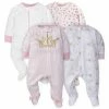 Gerber® BabyPreemie - 24M 4-Pack Baby Girls Castle Sleep 'N Plays